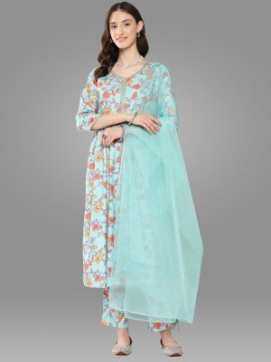 Janasya Women Kurta Pant Dupatta Set