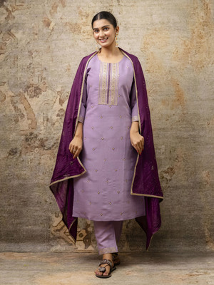 VredeVogel Embroidered Kurta, Trouser/Pant & Dupatta Set