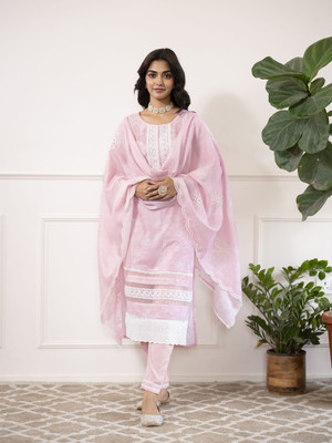 Aarvya Fashion Women Kurti Pant Dupatta Set