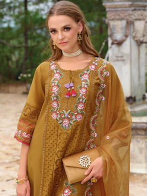 Indo Era Women Kurta Pant Dupatta Set