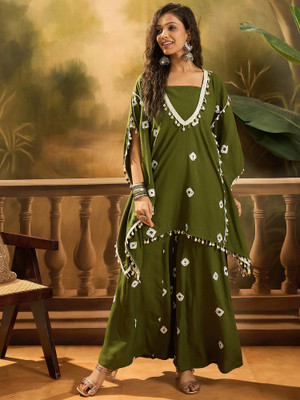 Sangria Women Kurti Sharara Set