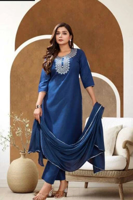 HOUSEOFCOMONN Women Kurta Pant Dupatta Set