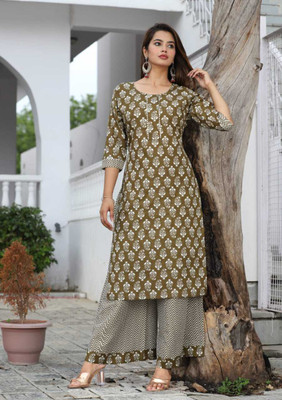 PG Garments Women Kurta Palazzo Set