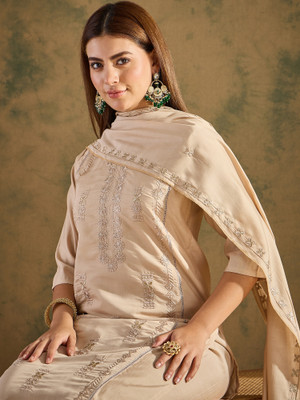 VredeVogel Embroidered Kurta, Trouser/Pant & Dupatta Set