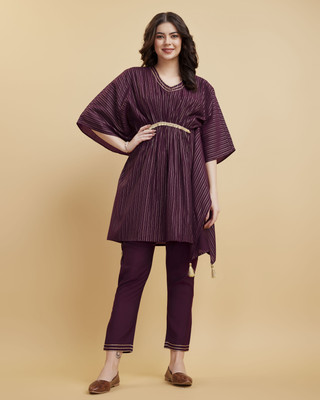 VAROHANA Women Kaftan Pant Set