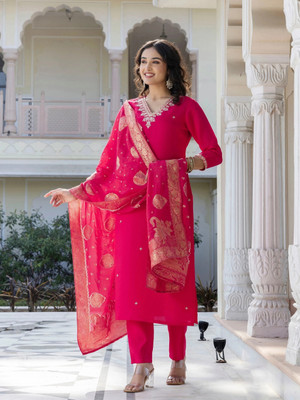 NAVLIK Women Kurta Pant Dupatta Set