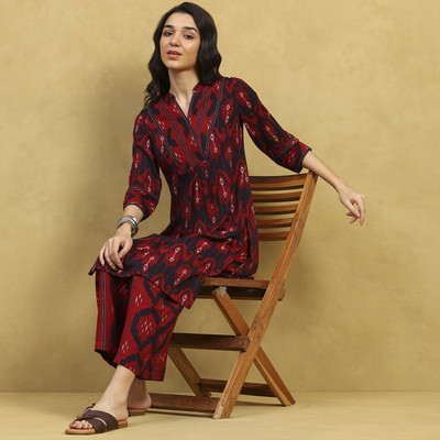 RANGRITI Women Kurta Palazzo Set