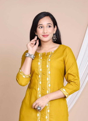 parthcreation Women Kurti Pant Set