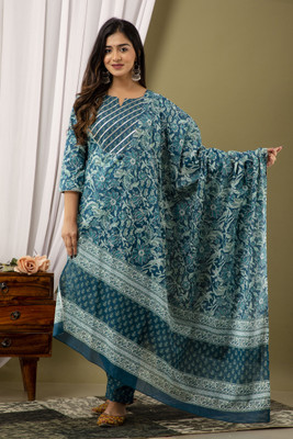 RopaDeModa Women Kurta Pant Dupatta Set