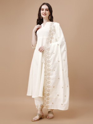 Granthva Fab Women Kurta Palazzo Dupatta Set