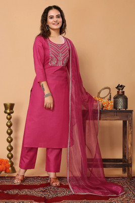 AVANSHEE Women Kurta Pant Dupatta Set