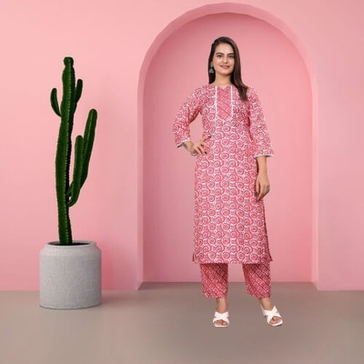 HouseOfCommon Women Ethnic Top Pant Set