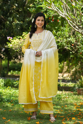 aaraas Women Kurta Pant Dupatta Set