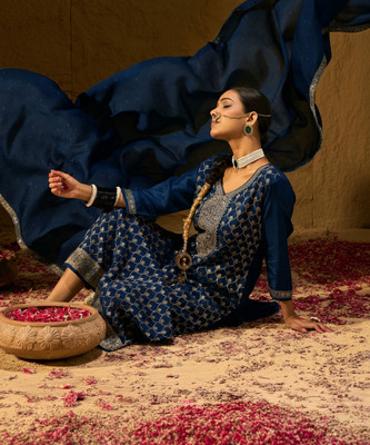 Indo Era Women Kurta Pant Dupatta Set