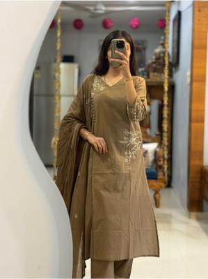 Deal Shpere Women Kurti Palazzo Dupatta Set