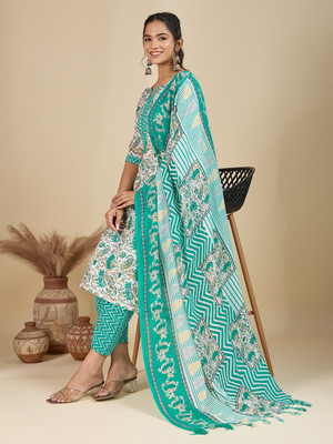 Rekha Tex Fab Women Kurti Pant Dupatta Set