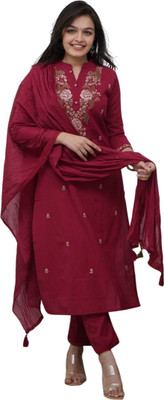Atoxic Women Kurti Pant Dupatta Set