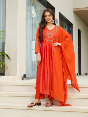 NAVLIK Women Kurta Pant Dupatta Set