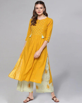 Yashwani Fashion Women Kurta Palazzo Set