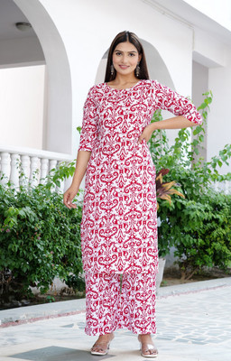 Bhagyesh Fashion Women Kurta Palazzo Set