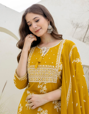 Divastri Women Kurta Pant Dupatta Set