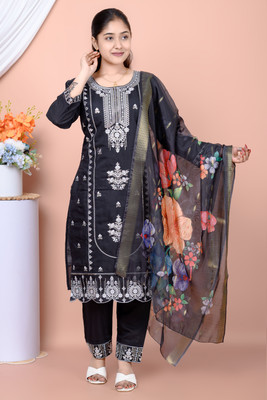 KASISHPARTYWEAR Women Kurta Pyjama Dupatta Set