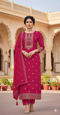 Hiti Creations Women Kurti Pant Dupatta Set
