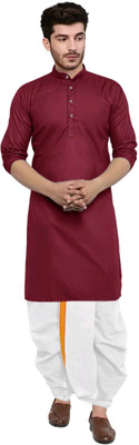 click n buy Men Kurta Dhoti Set