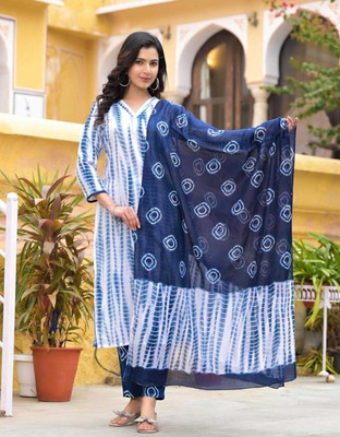 HOLY STAR WORLD Printed Kurta, Trouser/Pant & Dupatta Set