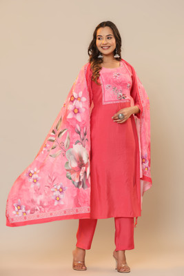 SHUBH CULTURE Women Kurti Pant Dupatta Set