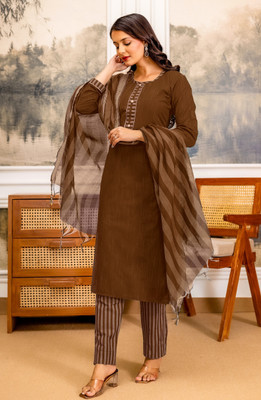 BILANZA Women Kurti Pant Dupatta Set