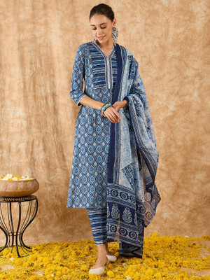 Indo Era Women Kurta Pant Dupatta Set
