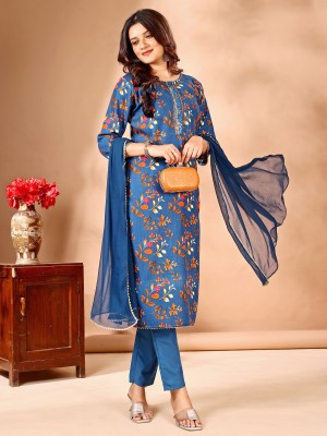 RUPSUNAARI Women Kurti Pant Dupatta Set