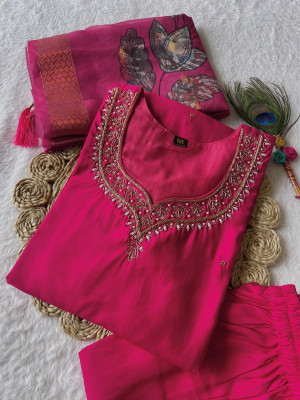 RAJLAXMI FASHION Women Kurti Palazzo Dupatta Set