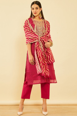 soch Women Kurta Pant Dupatta Set