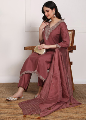 DSK STUDIO Women Kurti Pant Dupatta Set