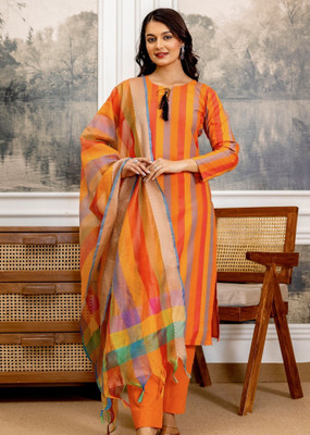 BILANZA Women Kurti Pant Dupatta Set