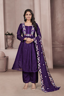 MISS CLOTHING Women Kurta Pant Attached Dupatta Set