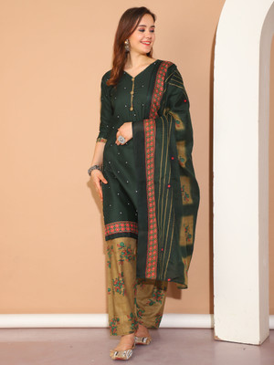 VihaanExim Women Kurta Patiala Dupatta Set