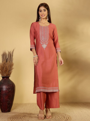 House of Pataudi Women Kurta Pant Dupatta Set
