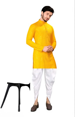 Raj Traders Men Kurta Dhoti Set