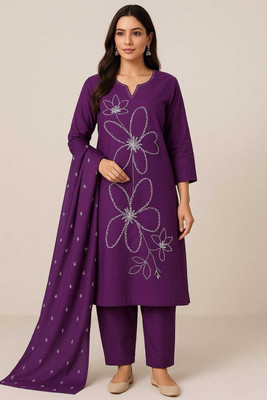 VIDHI Women Kurti Pant Dupatta Set