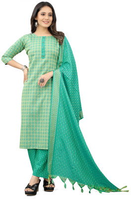 TextileCloth Women Kurta Churidar Dupatta Set