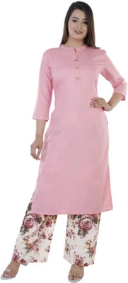 KOTHOTYA Women Kurta Palazzo Set