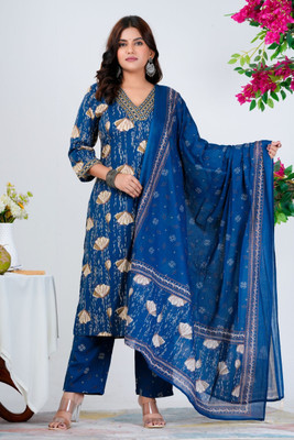 FrionKandy Women Kurta Pant Dupatta Set