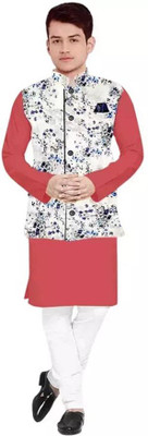 JILANI TRADERS Men Kurta Ethnic Jacket Set