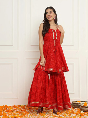 Merani Women Ethnic Top Sharara Set
