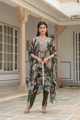 aaraas Women Kaftan Pant Set