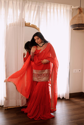 Tasrika Women Kurti Sharara Dupatta Set