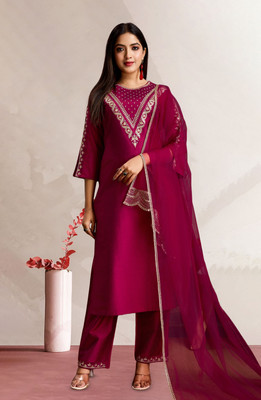 AVANSHEE Women Kurta Pant Dupatta Set